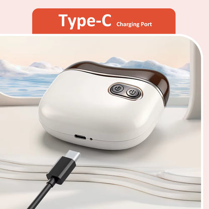 2-in-1 Electric Nail Clipper & Polisher with Built-in LED Light & Debris Vacuum